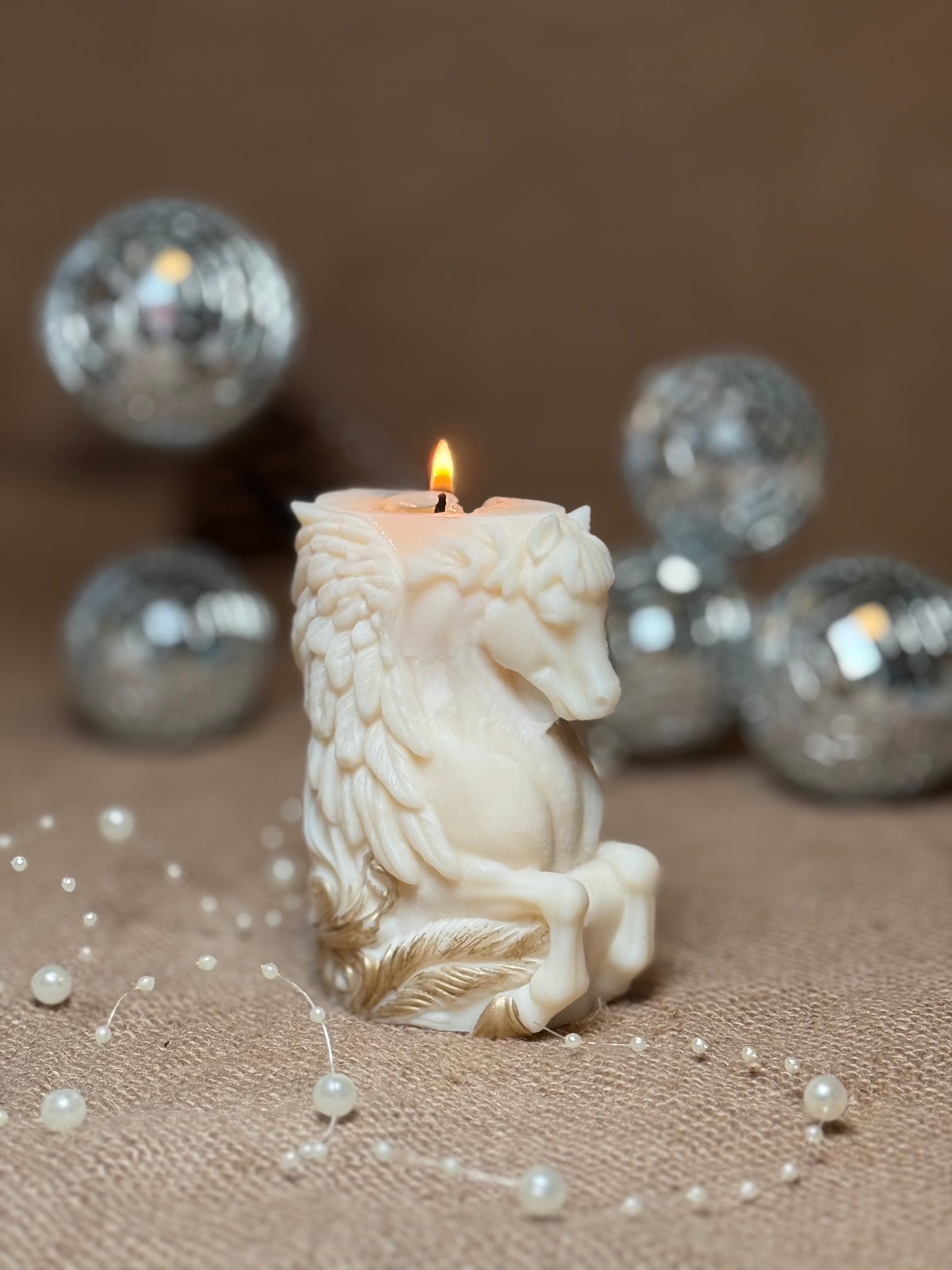 Hand Poured Soy Wax Candle "Pegasus"
