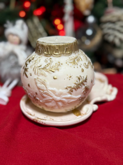 Handmade "Christmas Tree Ball" Soy Wax Candle 580g