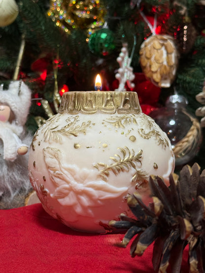 Handmade "Christmas Tree Ball" Soy Wax Candle 580g