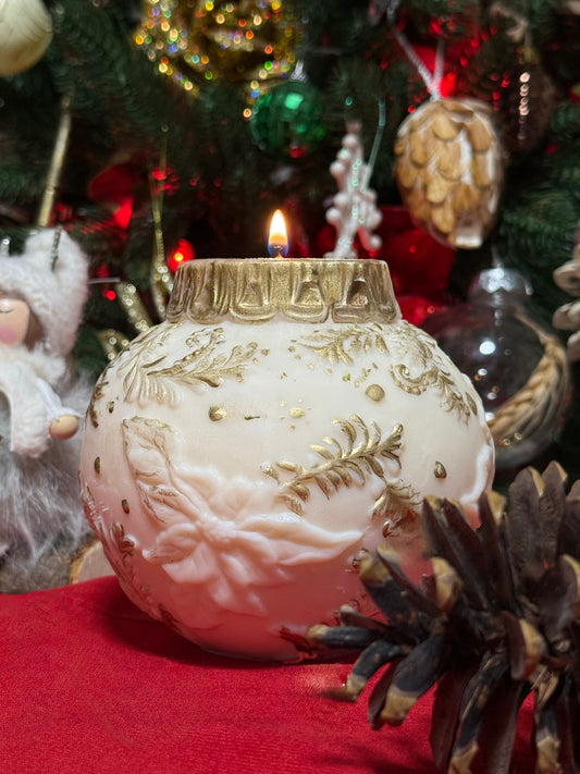 Handmade "Christmas Tree Ball" Soy Wax Candle 580g