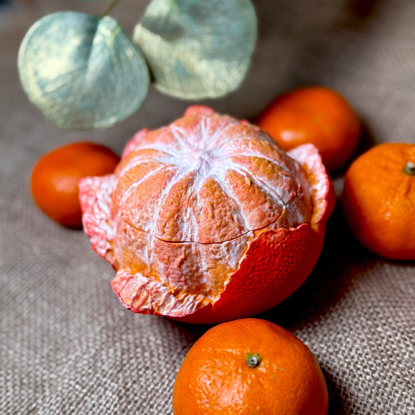 Refillable Hand-poured Soy Wax Candle "Mandarin Orange"