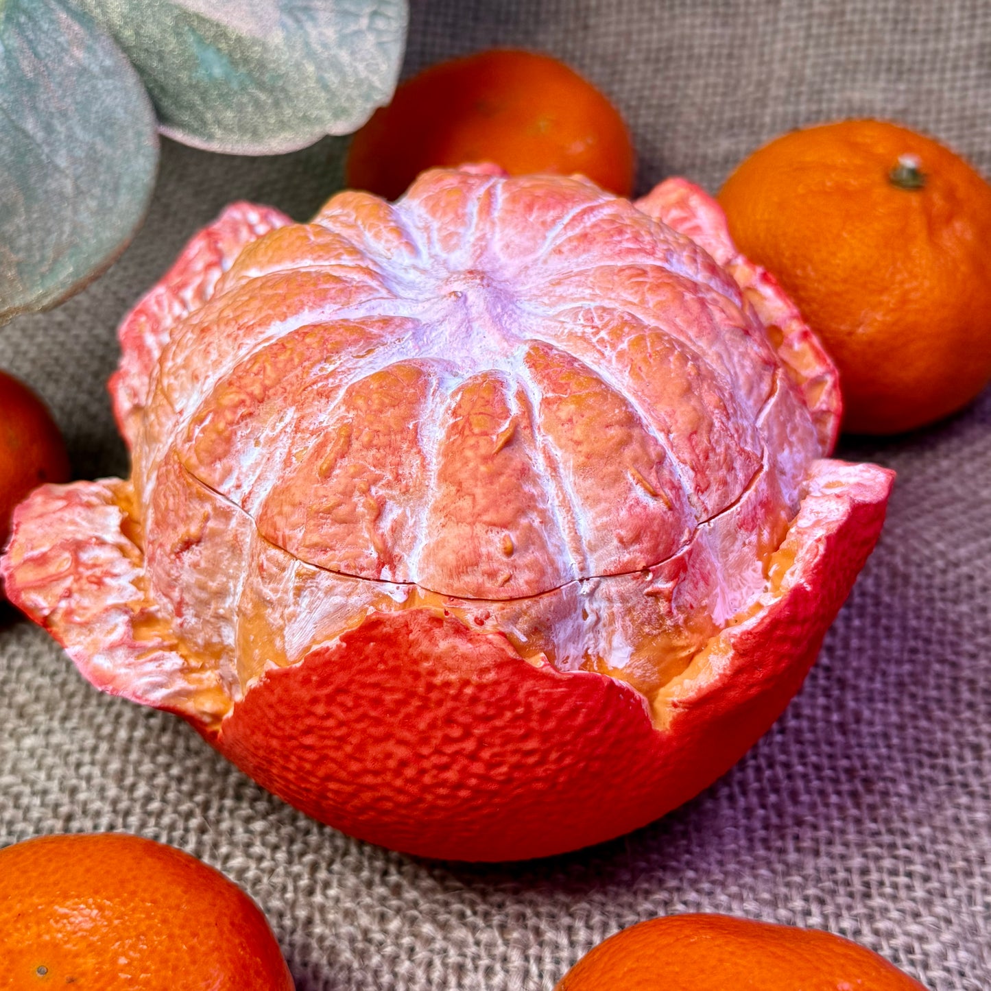 Refillable Hand-poured Soy Wax Candle "Mandarin Orange"