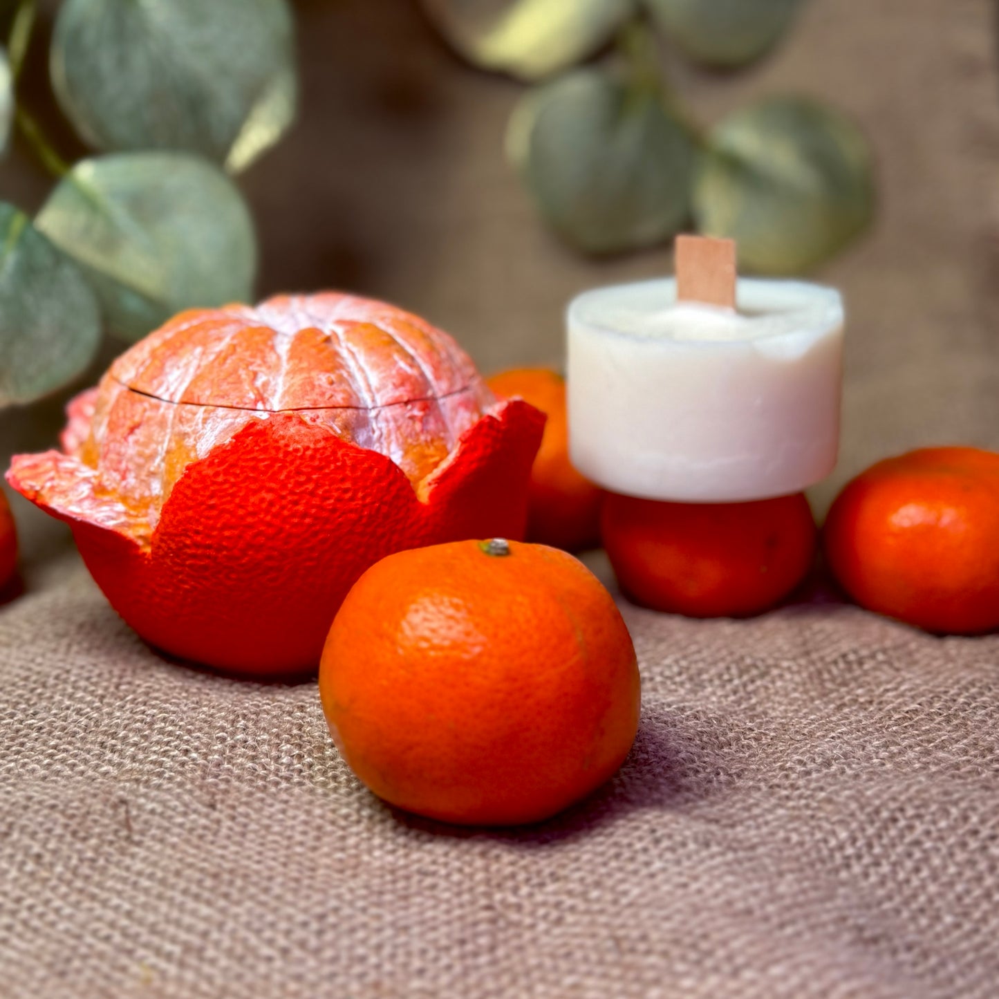 Refillable Hand-poured Soy Wax Candle "Mandarin Orange"