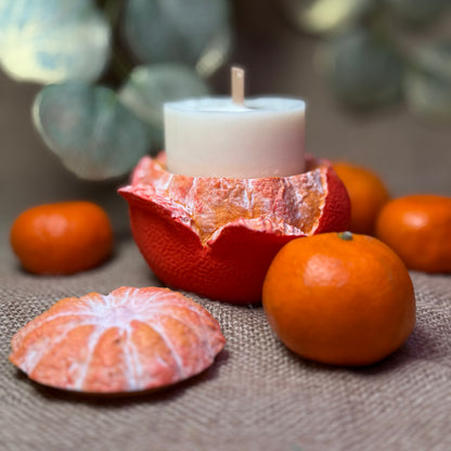 Refillable Hand-poured Soy Wax Candle "Mandarin Orange"