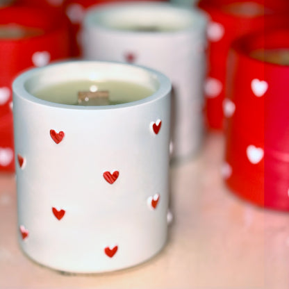 Hand-poured Soy Wax Candle with Hidden Message "I Love You"
