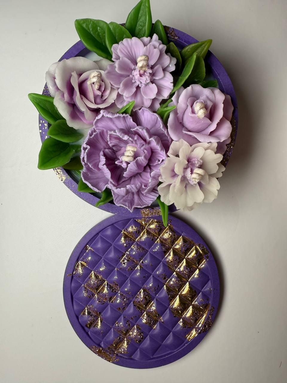 3D Large Flower Candle Set with Gift Box