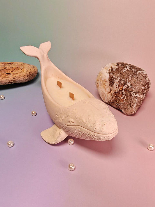 Handmade Soy Wax Whale Candle