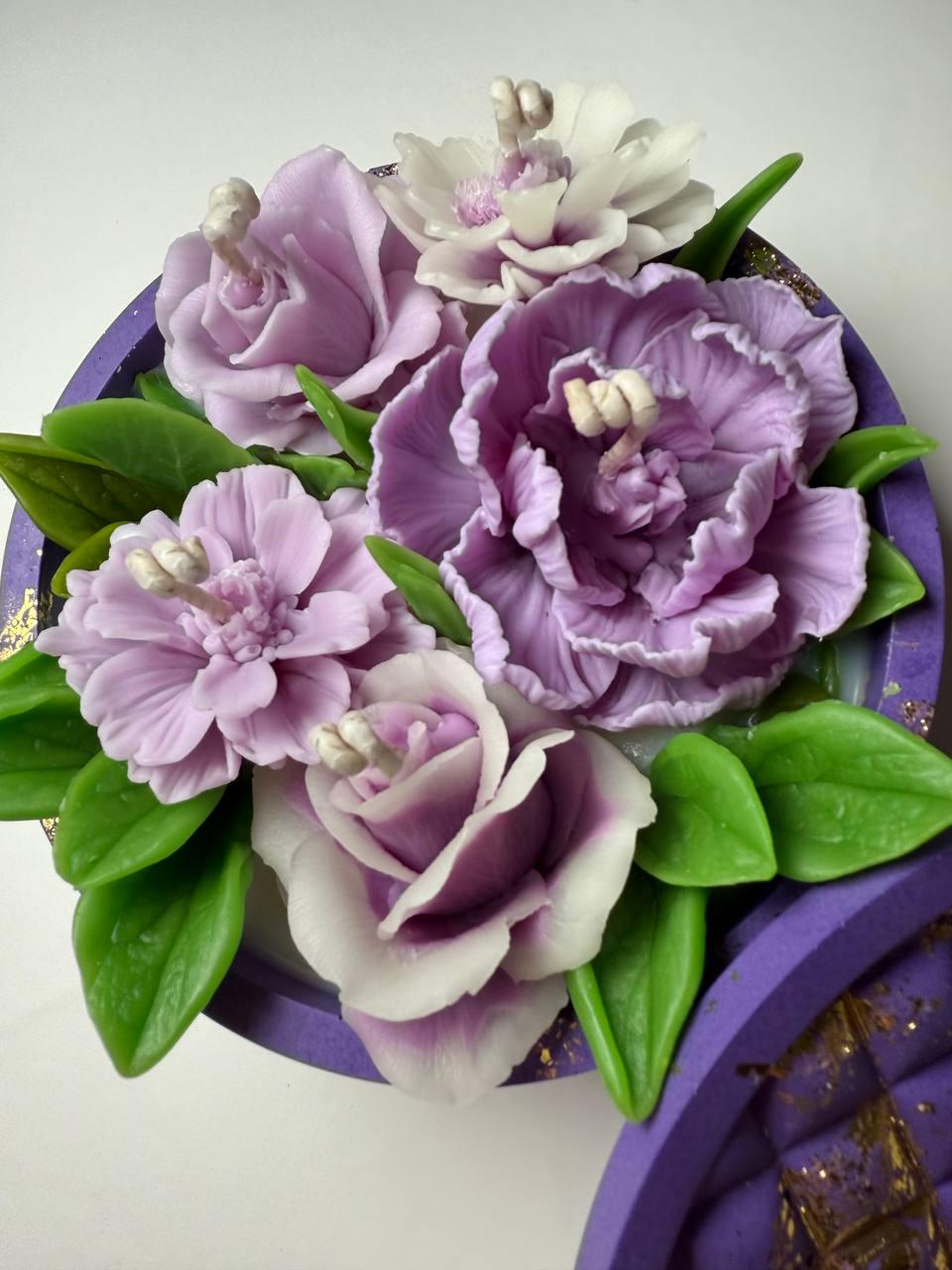 3D Large Flower Candle Set