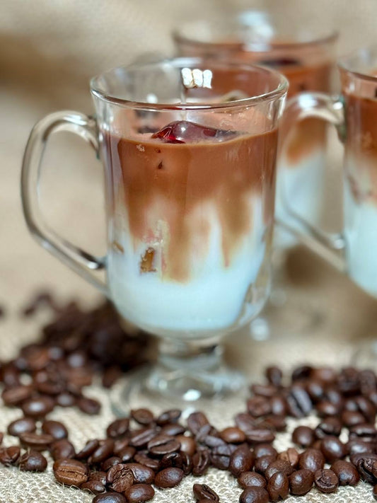 Handmade Gel & Soy Wax Ice Coffee Scented Candle 100g