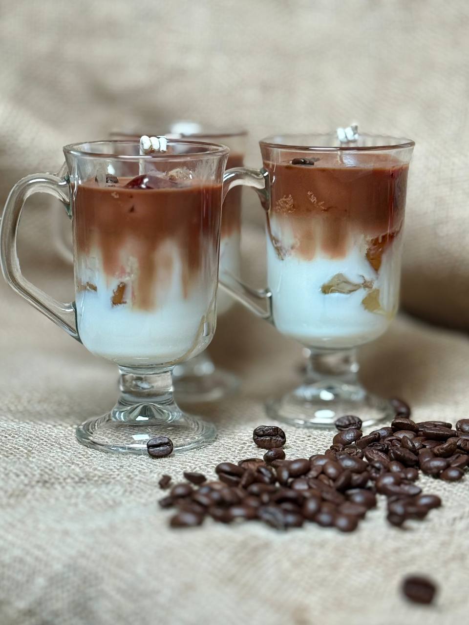 Handmade Gel & Soy Wax Ice Coffee Scented Candle 100g