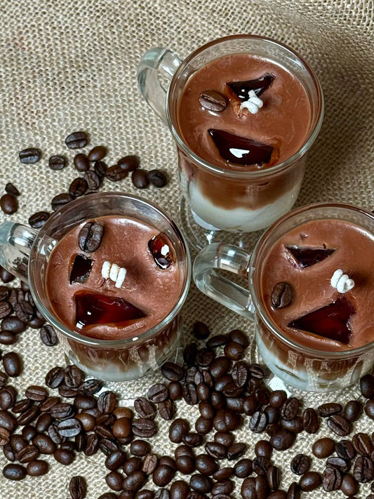 Handmade Gel & Soy Wax Ice Coffee Scented Candle 100g