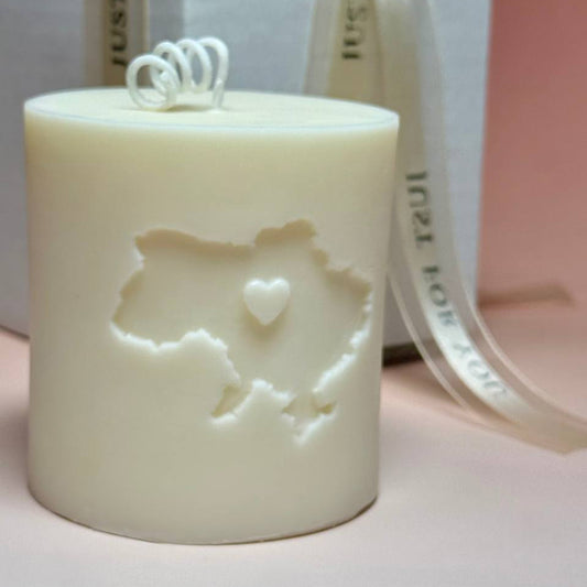 Handmade Pillar Soy Wax Candle "Ukraine" 310g