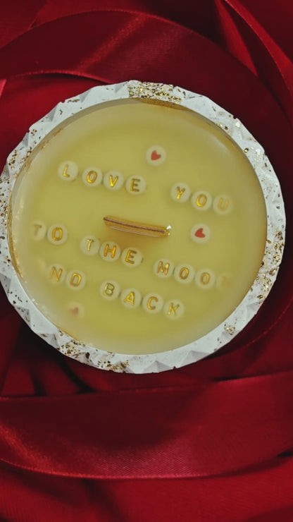 Hand-poured Soy Wax Candle with Hidden Message