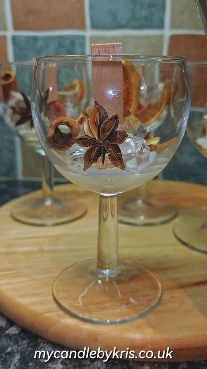 Handmade "Mulled Wine" Scented Gel Wax Candle