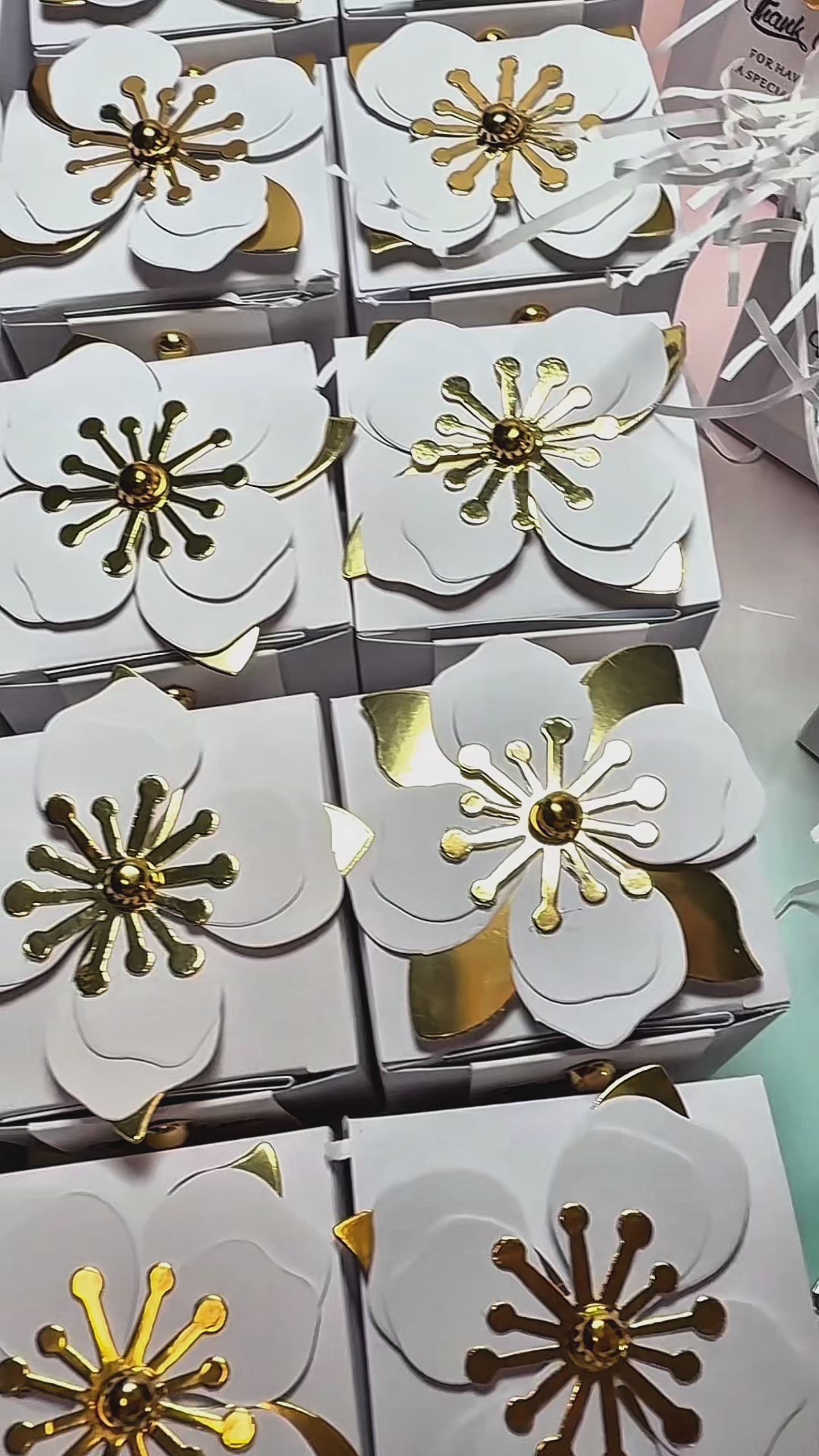 Load video: Personalised Botanical Wedding Favour | Hand-Poured Soy Candle in Jesmonite Basket